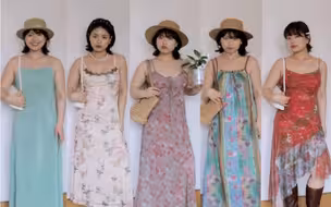 158 65kg 微瘦吊带裙合集！穿着去美美度假 ~ 别等瘦了再穿！！