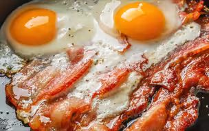 【白噪音】🥓🍳1小时纯享 平底锅煎培根 煎蛋 热油滋滋 放松助眠