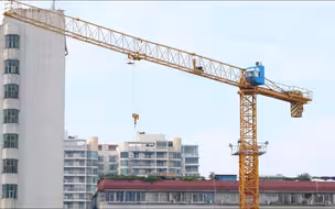广西建机TCT6012平头塔式起重机工作