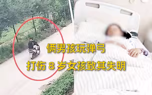 女子称8岁女儿被男孩用弹弓打失明，警方：已立案，正在处理