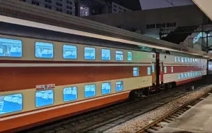 【铁路随拍】即将谢幕的橘色双层 郑局K4073(安阳～宁波)抵达芜湖站 本务上局合段HXD2B