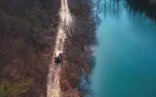 【solo camping】带着小狗小船来露营，刚化开的冰面，春暖花开的湖水悦动。