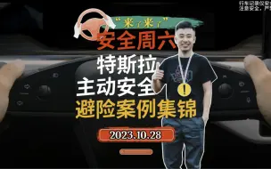 【安全周六】特斯拉主动安全避险案例集锦2023.10.28