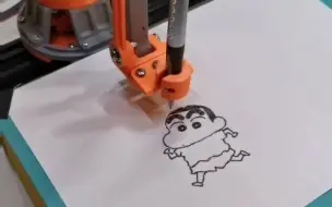 桌面机械臂画画（带滑轨），自己写的算法，和专业的还是有差距呀~！