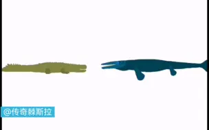 （自制）远古巨兽大复活棘龙帮普鲁斯鳄vs沧龙