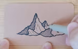 手绘风景小画练习100