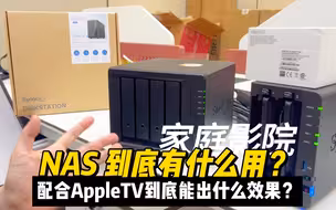 新到的一批NAS，双盘和四盘做家庭影院，配合AppleTV很爽！