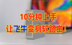 10分钟让飞牛变身软路由！飞牛NAS部署OpenWRT教程！