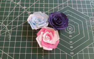 【吧唧托教程】做一个丝带玫瑰花