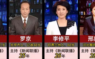 主持《新闻联播》时间最久的10位主持人