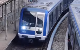【北京地铁】环线T412出库进入太平湖车辆段小站台