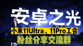 分享资源，交流体验、吐槽Bug？小米11Ultra11Pro工会组织成立！