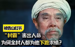 《被告山杠爷》：“村霸”害出人命，为何全村人都为他下跪求情？