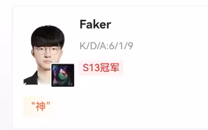 当T1 3-0 WBG后，虎扑Faker评分现状