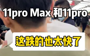 最近这iPhone11pro Max和11pro二手跌的真够快的