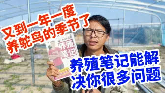 又到一年一度养鸵鸟的季节了，粉丝问我养殖技巧，都在养殖笔记里