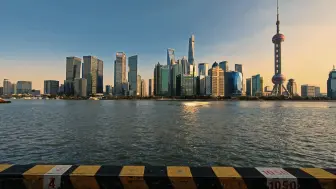 魔都北外滩看浦江夕阳风景