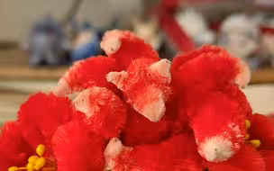 瞬间明白绒花为什么做扁容易做绒难了，哈哈哈哈哈哈哈哈哈哈哈哈保存不了一点