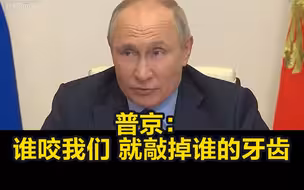 普京：谁咬我们 就敲掉谁的牙齿
