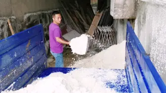 拉车豆腐渣喂牛，花5块请摄影师拍摄