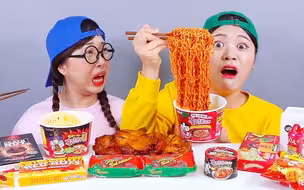 辣味食物挑战赛！输的人吃更辣的食物，吃起来太刺激了！