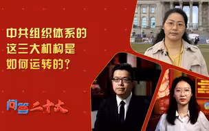 【问答二十大】中共组织体系的这三大机构是如何运转的？