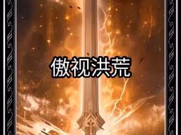 傲视洪荒，洪荒至宝。