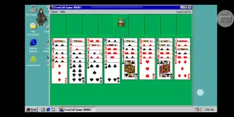小小蛇玩win98游戏空当接龙807