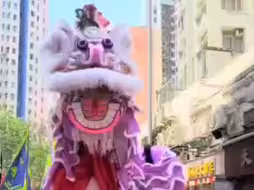 狮子站碟照水影