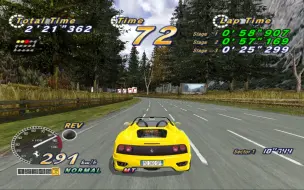 【OutRun2006】黄色360Spider 手动挡 2SP计时模式 Normal 15条路线 13分53秒216毫秒