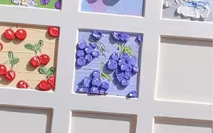 打卡48幅mini油画棒画·9 几串葡萄？