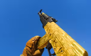 文艺复兴！如果把cod18的金皮套在16的枪上会怎样？太帅了！
