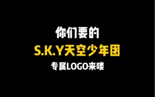 S.K.Y天空少年团专属logo来了