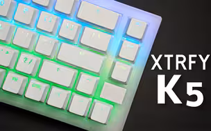 【肚子饱饱】可能是目前最好的FPS键盘！Xtrfy K5低延迟1ms电竞键盘