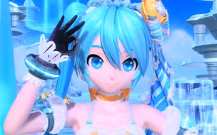 4K画质~【MIKU橙花公主】爱之诗 中文字幕版【初音未来】歌姬计划X系列PV