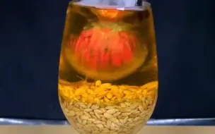 1000度铁球油炸稻米