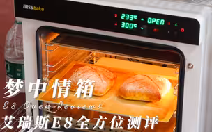私房烘焙烤箱顶配！艾瑞斯e8风炉平炉一体机烤箱深度测评~