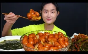 【朴素姐】啵啵肠&海带汤&葱泡菜