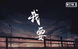 野生三十 - 我要「第一次我陪你试验，爱情我给你指点」【動態歌詞/Lyrics Video】