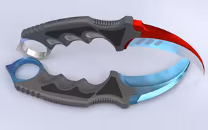 【Solidworks】CSGO爪子刀建模