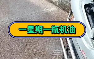 你的车一星期一瓶机油，你能不能承受