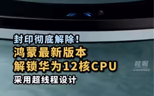 鸿蒙更新版本后，有用户表示华为 Mate 60 Pro手机CPU疑似全部解锁。