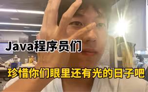 Java程序员们，珍惜你们眼里还有光的日子吧。和大厂同事聊天后的掏心窝子感受，分享给大家