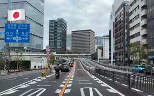 【超清】早上在日本东京市中心开车｜从涩谷到东京湾社区