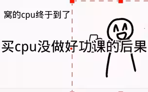 买cpu没做足功课的下场
