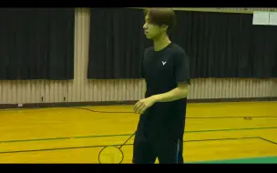 『羽球番外』奖励哥奈良冈功大网前挑球练习