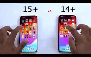 iPhone 15Plus vs 14Plus速度测试