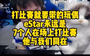 eStar打比赛就要带的玩偶，eStar永远是7个人在场上打比赛，他与我们同在！