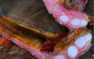 简单来块腊排骨尝尝。