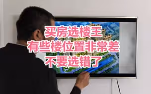 选楼王要这样选 有些位置非常差 有些位置非常好 要注意比较（庄天来）